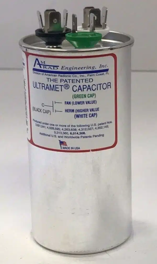 Amrad Run Capacitor 40 5 Uf MFD 370 440 Volt USA2235 3 Jpg