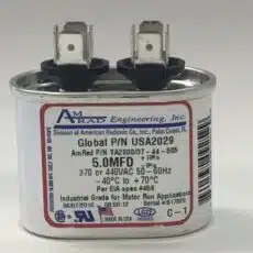 Amrad Run Capacitor 5 0 Uf MFD 370 440 Volt USA2029 Jpg