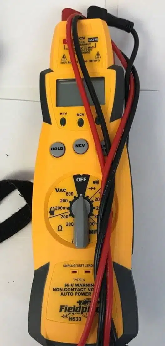 Fieldpiece HS33 Expandable Manual Ranging Stick Multimeter HVAC/R Full