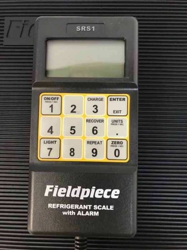 Fieldpiece Refrigerant Scale SRS1 close up