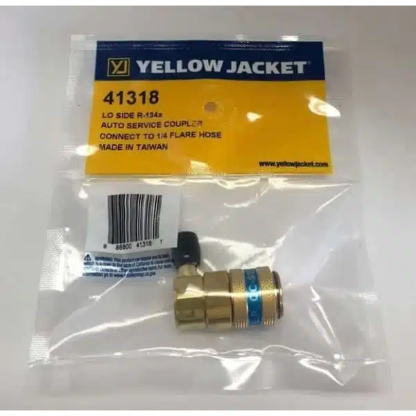 YELLOW JACKET 41318 AUTOMOTIVE R134a LO SIDE COUPLER WITH 1 4 FLARE Jpg
