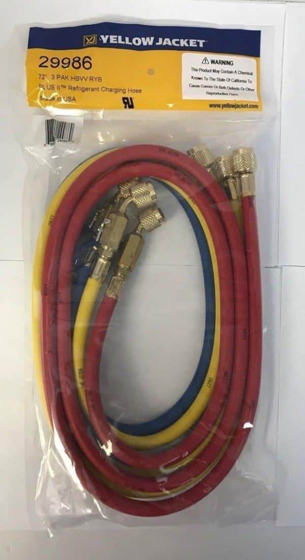 Yellow Jacket 29986 Hoses in package