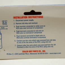 RCO410 Supco installation instructions
