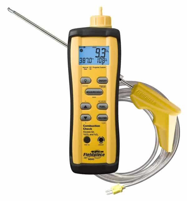 SOX3 Fieldpiece Combustion Analyzer with hose
