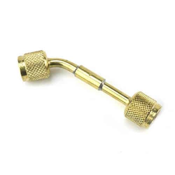 Yellow Jacket 69071 Brass Micron Gauge Coupler 1/4" F Flare x 1/4" F Flare