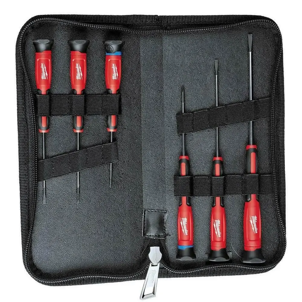 Milwaukee 48 22 2606 6 Piece Precision Screwdriver Set with Case