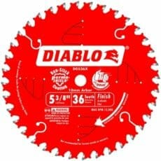 Freud D0536X Diablo 5‑3/8 in. x 36 Tooth Finish Trim Saw Blade