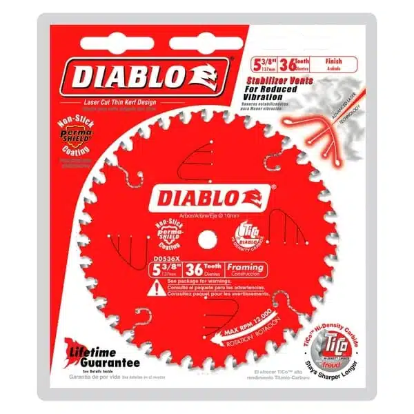 6 1 2 In X 60 Tooth Ultra Finish Saw Blade