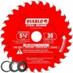 D053830FMX Diablo 5‑3/8 in. x 30 Tooth Metal Cutting Saw Blade