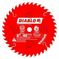 Freud D0640X Diablo 6 in. x 40 Tooth Finish Saw Blade for Port-Cable Saw Boss