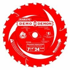 Diablo D0724DA 7‑1/4 in. x 24 Tooth Ultimate Framing / Demolition Saw Blade