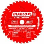 Diablo D0738fm Tooth Steel Demon Carbide Tipped Saw Blade Front View Jpg