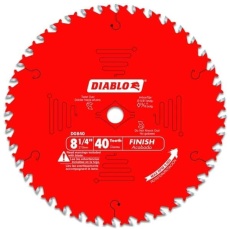 Diablo D0840X 8‑1/4 in. x 40 Tooth Finishing Saw Blade