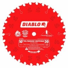 Diablo D1030x Tooth Plywood Ripping Blade Front View Jpg