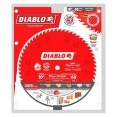 Diablo D1060x Tooth Fine Finish Saw Blade Packaging Jpg