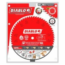 Diablo D1090x Tooth Ultimate Polished Finish Saw Blade Packaging Jpg