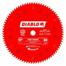 D1280X Diablo 12 in. x 80 Tooth Fine Finish Saw Blade