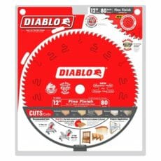Diablo D1280x Tooth Fine Finish Saw Blade Packaging Jpg