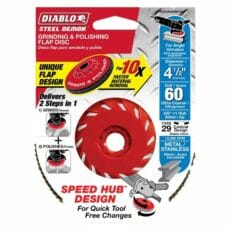Diablo Dcx045060b01f Flap Disc 60 Grit With Speed Hub Packaging Jpg