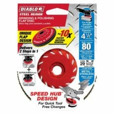 Diablo Dcx045080b01f Steel Demon Flap Disc 80 Grit With Speed Hub Packaging Jpg