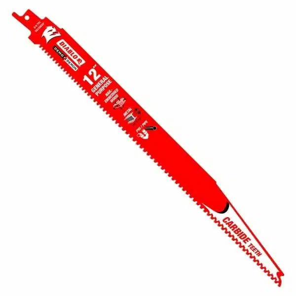 Diablo Ds1209cgp3 Demo Demon Carbide General Purpose Recip Blade Front View Jpg