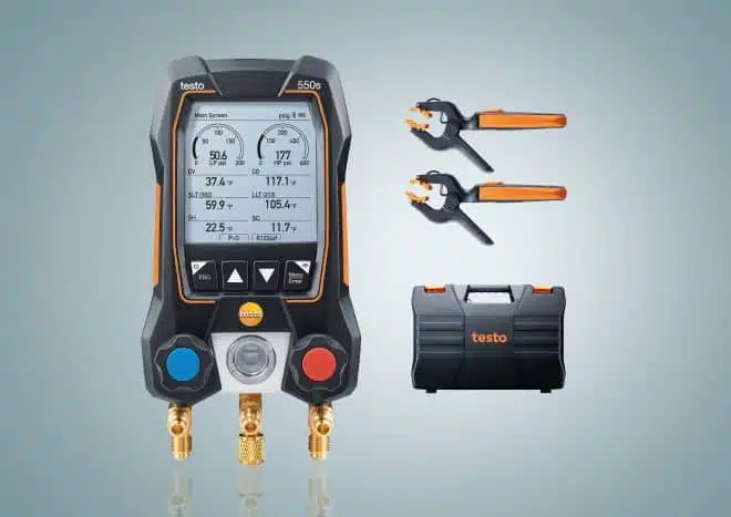 Testo 550s Smart Kit 0564-5502-01 with wireless clamps