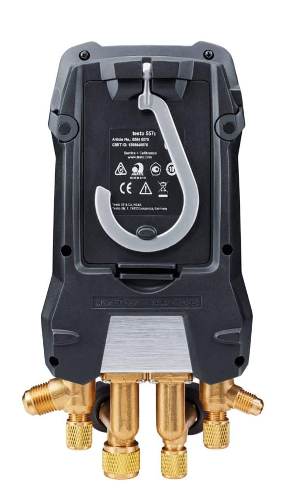 Testo 557s digital manifold with 4-way valve 0564-5571-01 back