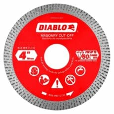 Diablo Dmadc0400 Diamond Continuous Rim Cut Off Discs For Masonry Front View Jpg