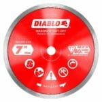 Diablo Dmadc0700 Diamond Continuous Rim Cut Off Discs For Masonry Front View Jpg