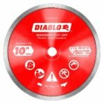 Diablo Dmadc1000 Diamond Continuous Rim Cut Off Discs For Masonry Front View Jpg