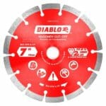 Diablo Dmads0700 Diamond Segmented Cut Off Discs For Masonry Front View Jpg