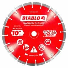 Diablo 10 in. Diamond Segmented Cut-Off Discs DMADS1000