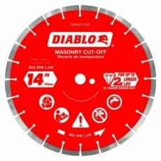 Diablo Dmads1400 Diamond Segmented Cut Off Discs For Masonry Front View Jpg