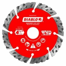 Diablo Dmadst0450 Diamond Segmented Turbo Cut Off Discs For Masonry Front View Jpg