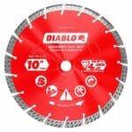 Diablo Dmadst1000 Diamond Segmented Turbo Cut Off Discs For Masonry Front View Jpg