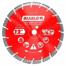 Diablo Dmadst1200 Diamond Segmented Turbo Cut Off Discs For Masonry Front View Jpg