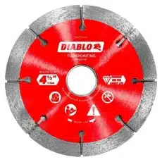 Diablo Dmatp0450 Diamond Tuck Point Blade For Masonry Front View Jpg