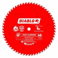 Diablo D1060n Tooth Thick Aluminum Cutting Saw Blade Front View Jpg