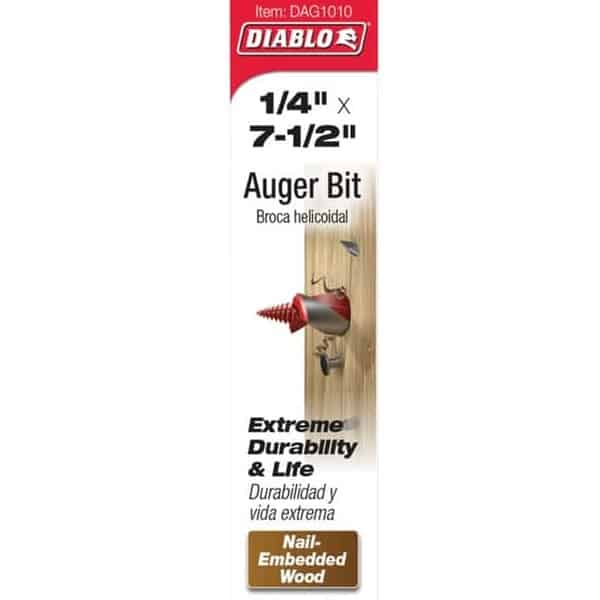 Diablo Auger Bit 1/4 in. x 7-1/2 in. DAG1010