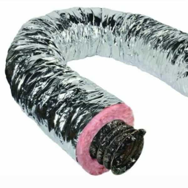 QuietFlex Duct 10 in x 25 ft Insulated Silver