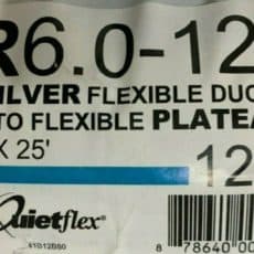12 In Flex QuietFlex Insulated Flexible Duct R6 25 Silver Label Jpg