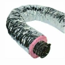 QuietFlex Duct 5 in x 25 ft Insulated Silver