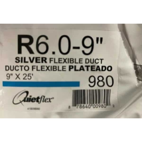 ATCO Rubber Products R6 Insulated Flexible Air Duct 5 X 25