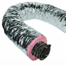 QuietFlex Duct 9 in x 25 ft Insulated Silver