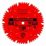 freud 10in combination blade red coating with black letters