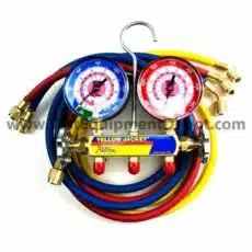 Yellow Jacket 42024 Series 41 Manifold with 3-1/8'' Gauge