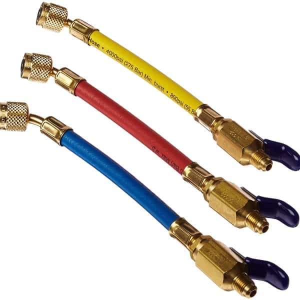 Yellow Jacket 25980 9″ FLEXFLOW™ and Low Loss Adapter Hoses