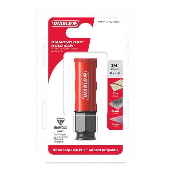 Diablo DHS0750DG 3/4 in. Diamond Grit Hole Saws