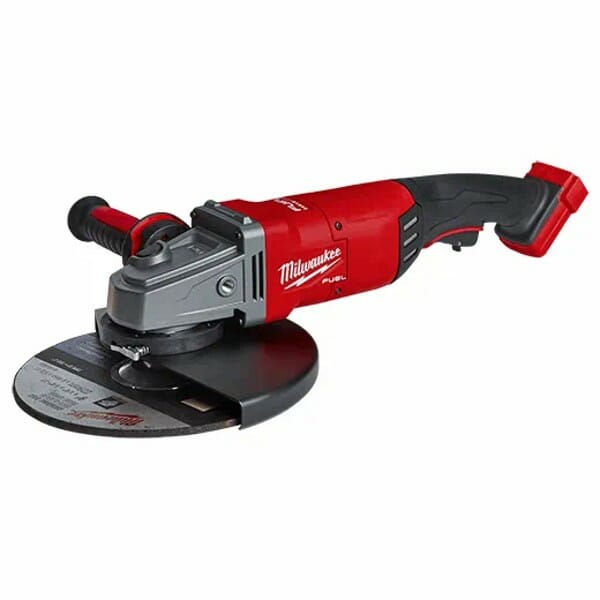 Milwaukee 2785 20 M18 Fuel 7 In 9 In Large Angle Grinder Side View Jpg