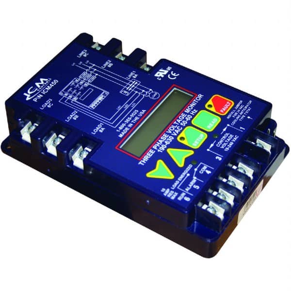 ICM450 3-Phase Monitor with 25-Fault Memory